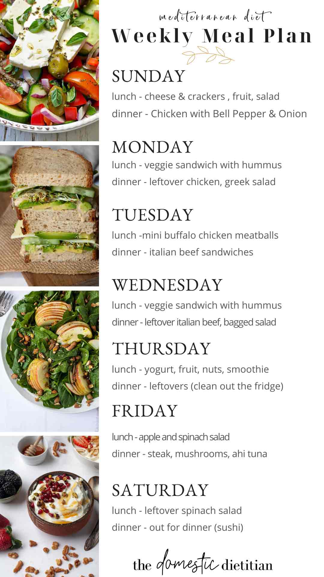 Mediterranean Diet 30 Day Meal Plan